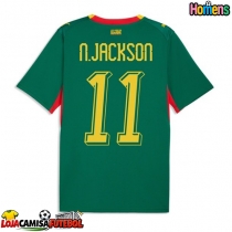 Camisa de Futebol Senegal Nicolas Jackson #11 Equipamento Secundário Mundo 2026 Manga Curta